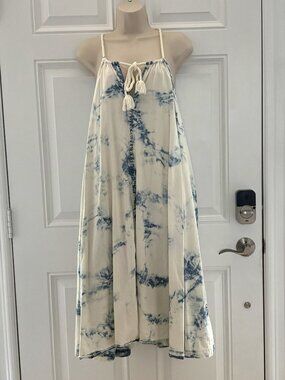 NEW Long Blue/White Dress by Anthropologie